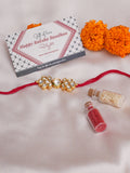 Designer kundan Rakhi - Ruby Raang - Distacart