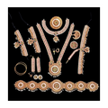 Elite Trading Traditional Bharatanatyam Temple Jewellery Set for Women/A Complete Set for Performance