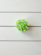 Inhanns Rang-E-Roshan Adjustable Ring – Handmade Crystal Statement Ring - Neon Green