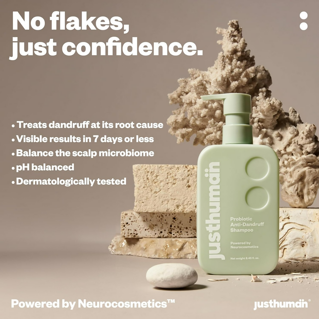 JustHuman Probiotic Anti Dandruff Shampoo - Distacart