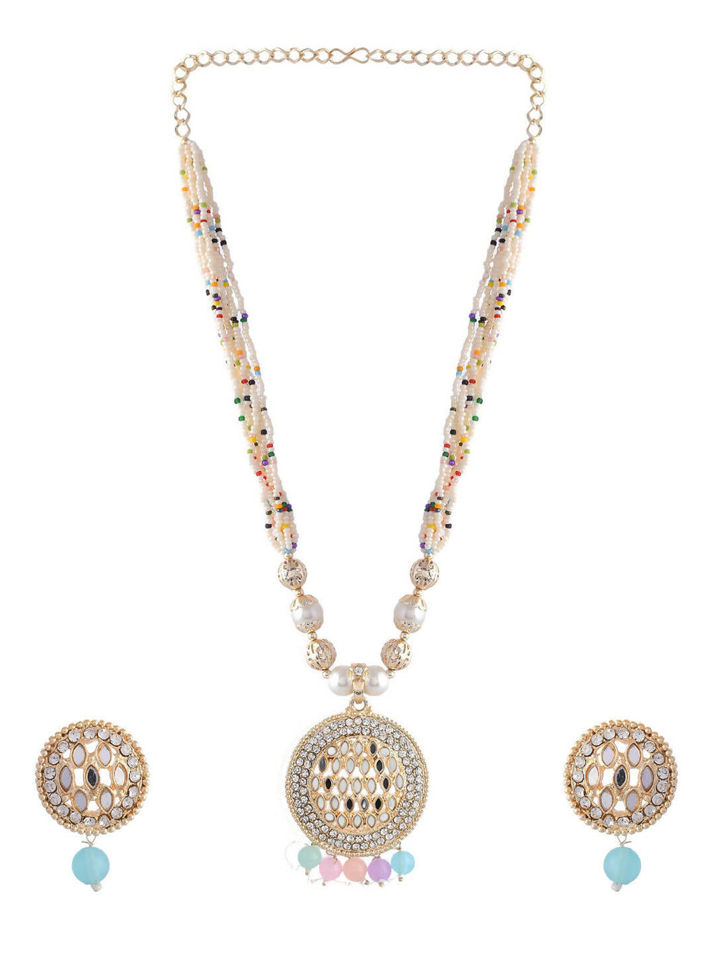 VOJ Women Multi Color stainless steel Jewellery Set - Distacart
