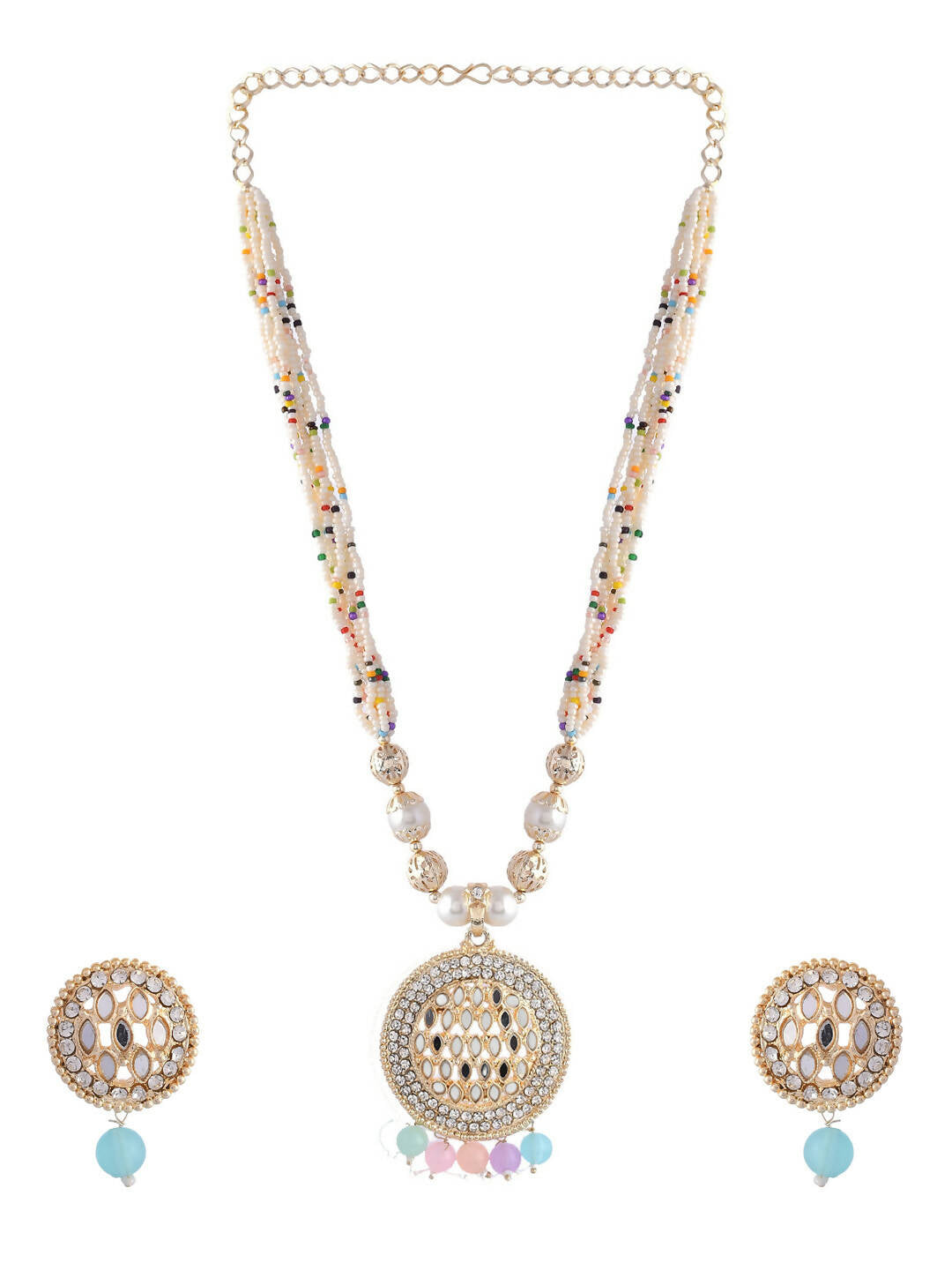VOJ Women Multi Color stainless steel Jewellery Set - Distacart