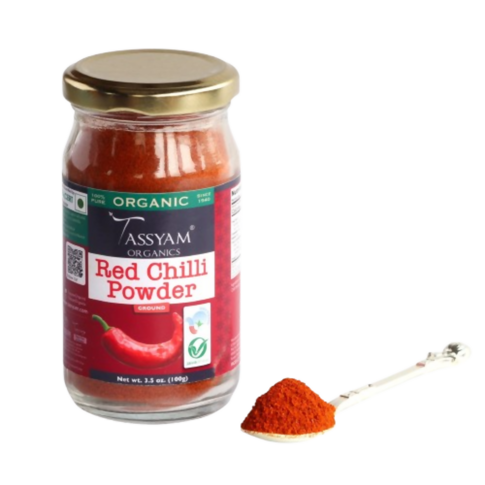 Tassyam Organics Certified 100% Organic Red Chilli Powder - Distacart