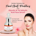 Globus Naturals Glycolic & 1% Salicylic Acid Anti Acne Face Serum - Distacart