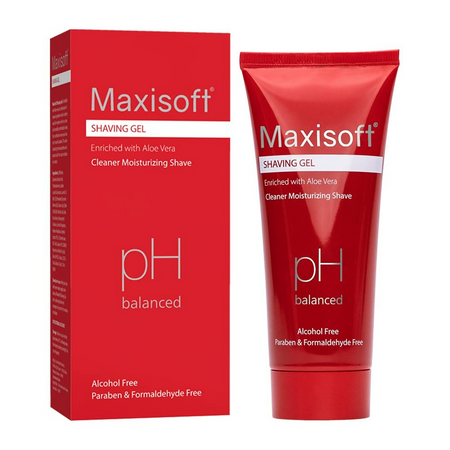 Maxisoft Shaving Gel With Aloe Vera Shea Butter Glycerine Allantoin pH Balanced