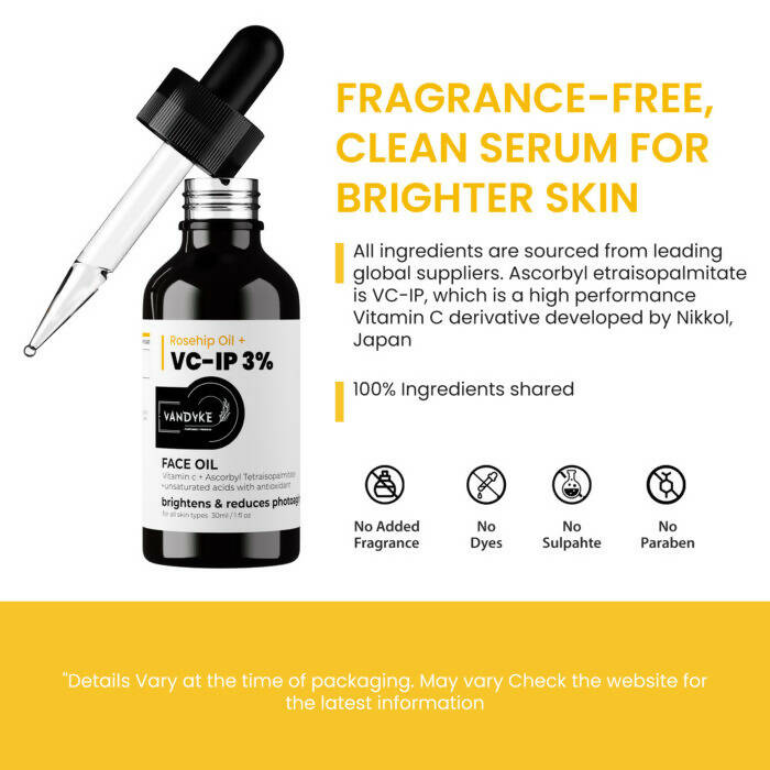 Vandyke Rosehip Oil + VC-IP 3% Face Oil
