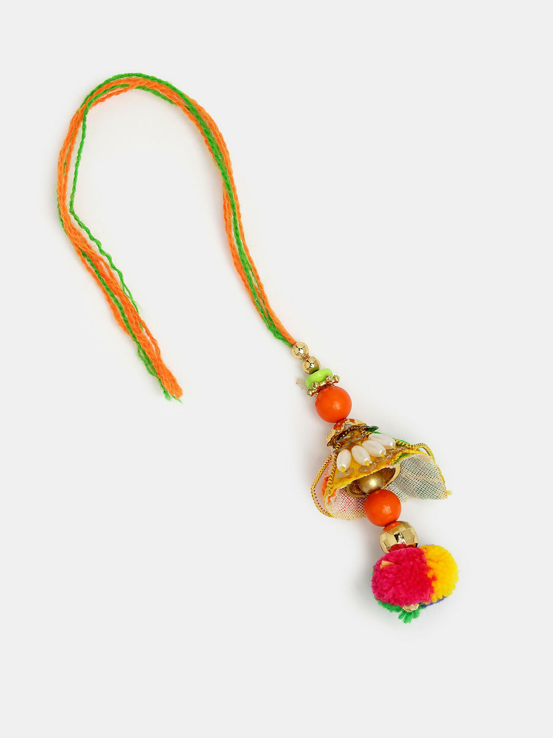 NVR Women Set of 2 Red Beaded Lumba Rakhi With Roli Chawal - Distacart