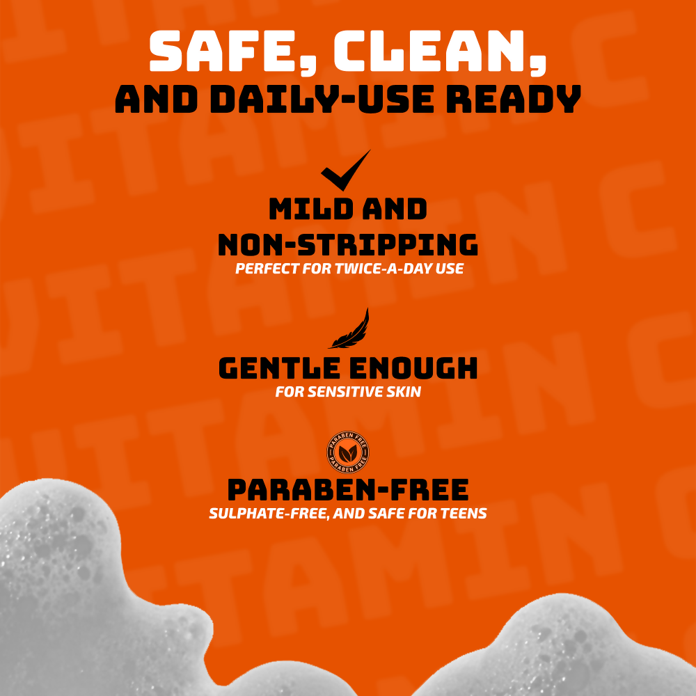 Elemen Vitamin C Face Wash with Jojoba & Orange Extracts - Distacart