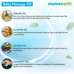 Mamaearth Soothing Massage Oil For Babies With Sesame, Almond & Jojoba Oil
