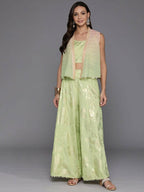 Ahalyaa Women's Traditional Wear Co-ods - Green - Distacart
