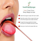 Health and Yoga Copper Tongue Cleaner - Exquisitely Gift Wrapped