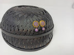 Terracotta Button Studs