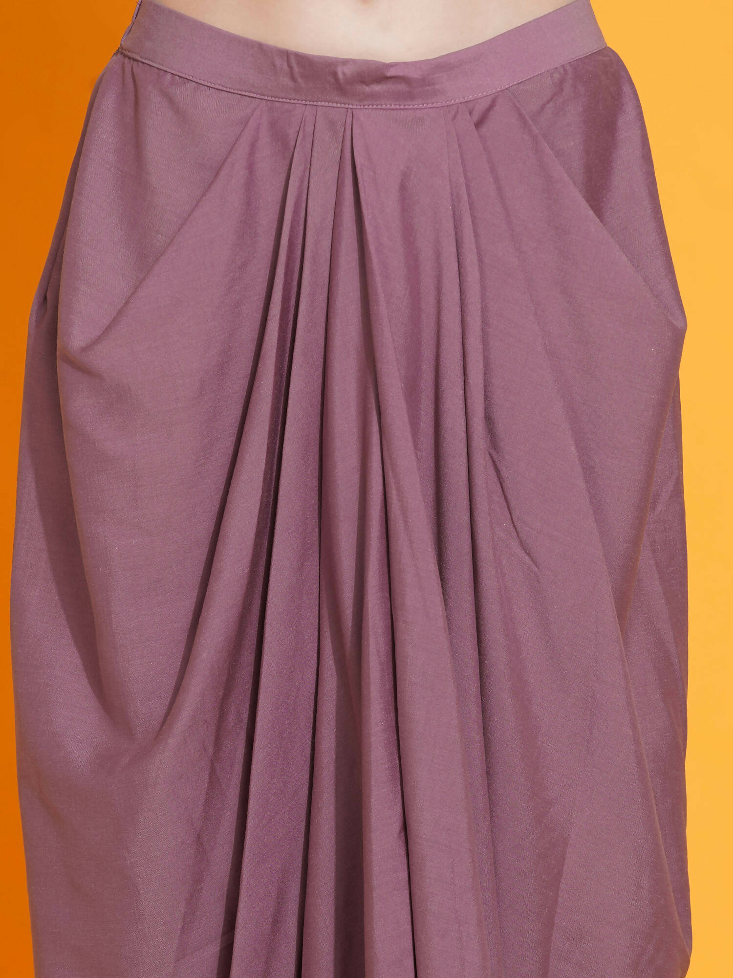 Women Republic Mauve Hand Embellished Kurta With Dhoti - Distacart