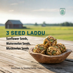 Sreshta Farms Healthy Seed Laddu – Muskmelon, Sunflower & Watermelon Blend - Distacart