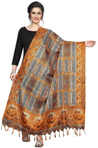 Vamika Mustard Printed Khadi Bhagalpuri Dupatta