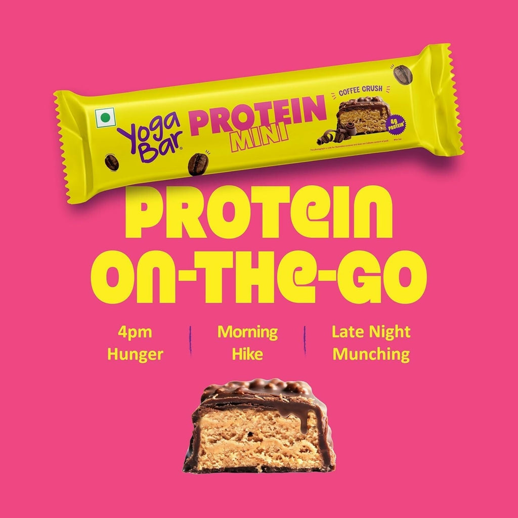 Yoga Bar Protein Minis Coffee Crush and Choco Peanut Butter Combo - Distacart