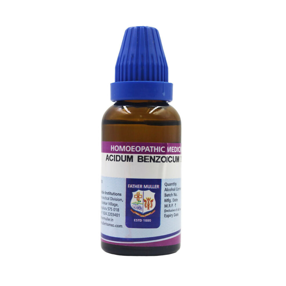 Father Muller Acidum Benzoicum Dilution - Distacart