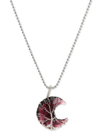 Women's Silver-Toned Purple Silver-Plated Handcrafted Chain - Ruby Raang - Distacart