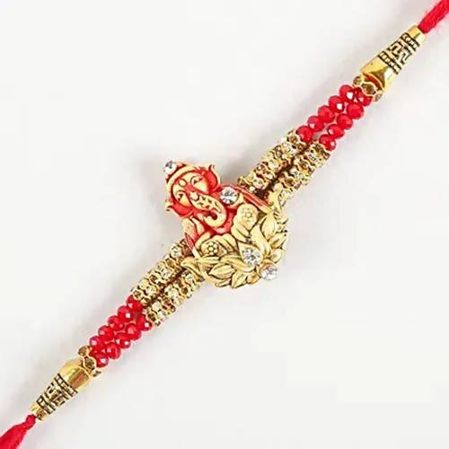 Ganesha Sacred Rakhi & Almonds Jar - Distacart