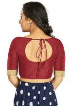 Aastha Fashion Women's Maroon Art Silk Designer Traditional Readymade Blouse