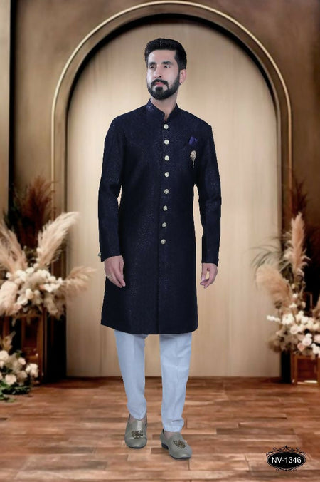 Joban Fashion Men's Blue TR Kurta with Pyjama