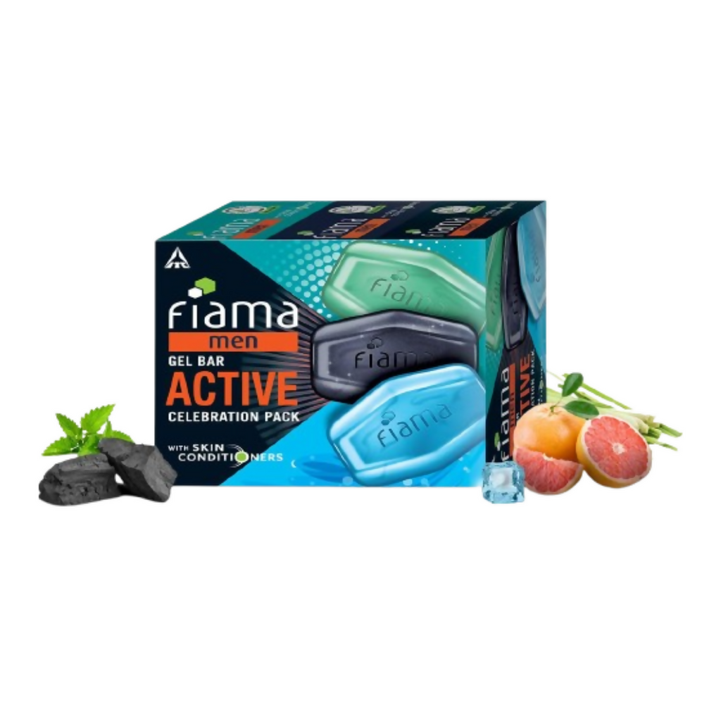 Fiama Men Gel Bar Active Celebration Pack