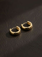NVR Men's Gold Plated Hoop Earrings - Distacart