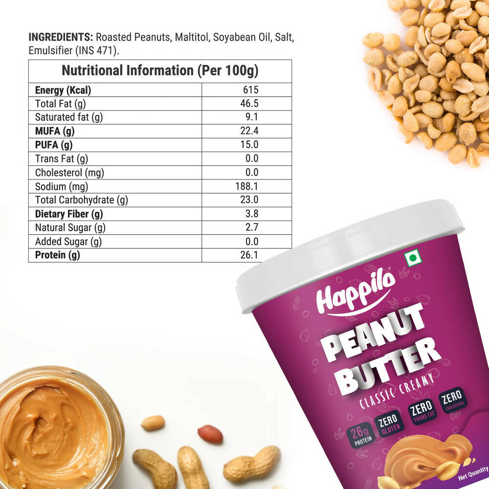 Happilo Classic Peanut Butter Creamy