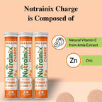 Nutrainix Charge Natural Vitamin C & Zinc Tablets