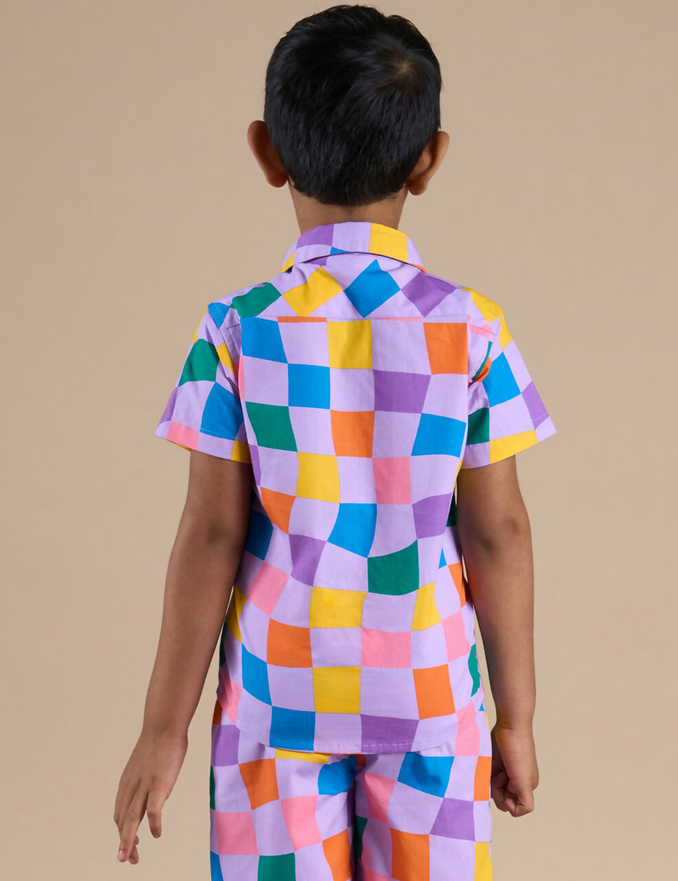 Snakes and Ladders Boys Multi Color Rotary Print Shirt from Siblings Collection