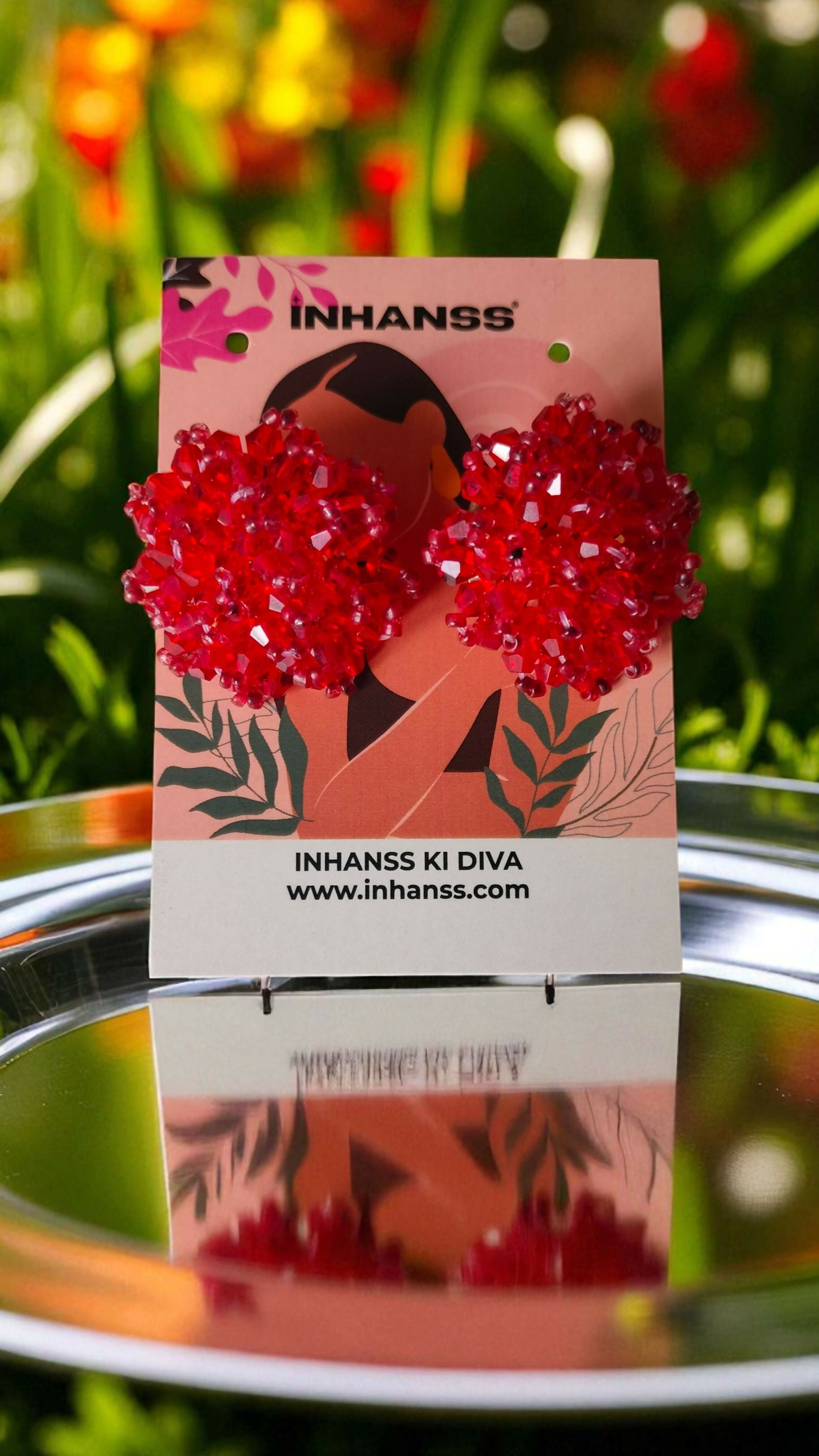 Inhanns Premium Everyday Studs - Light Maroon - Distacart