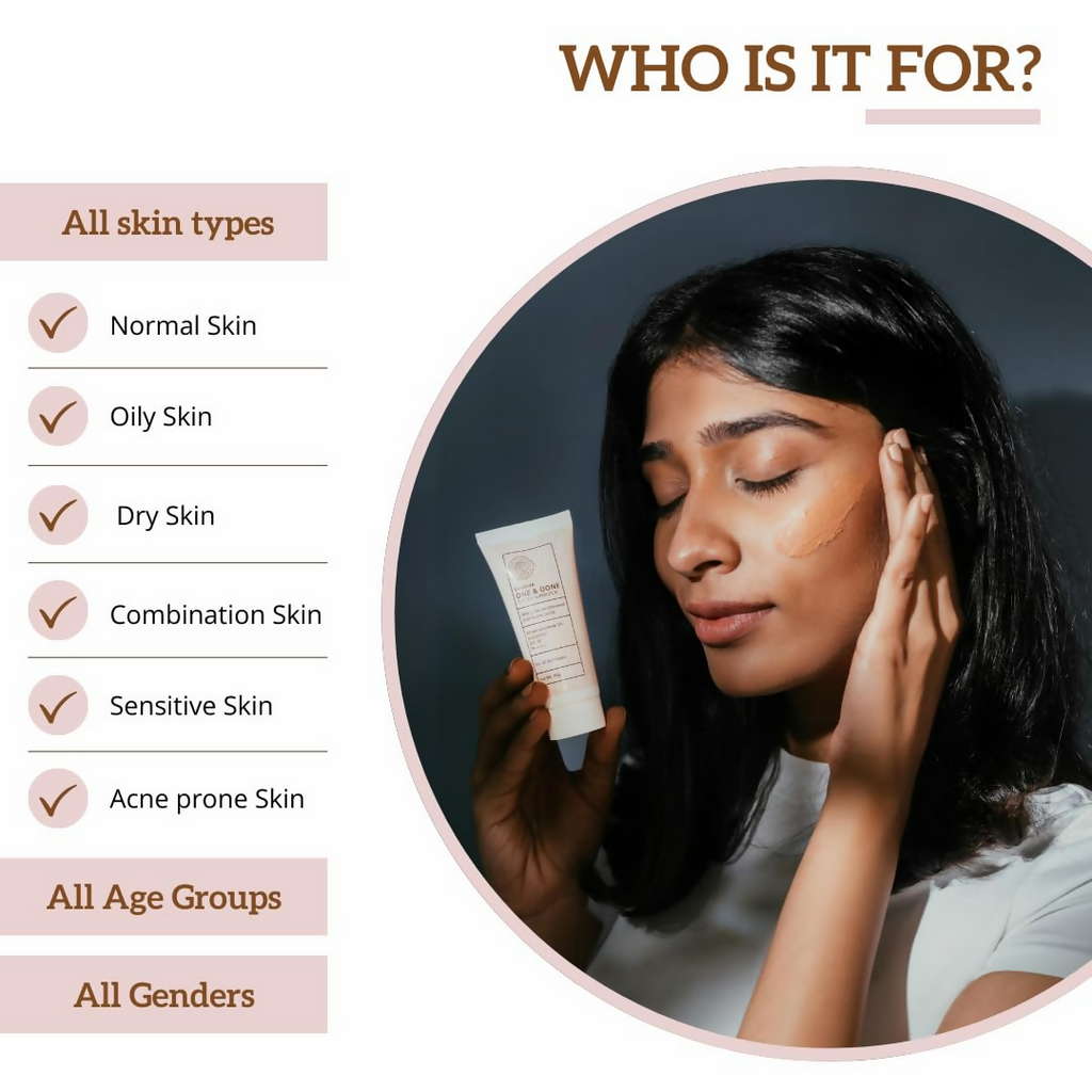 Sandiva One & Done Tinted Sunscreen With Zinc Oxide, SPF 35 PA++++, No White Cast - Tint 11