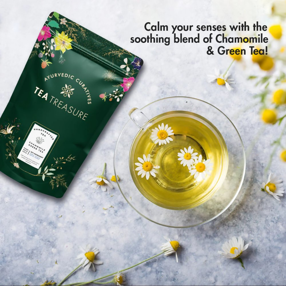 Tea Treasure Chamomile Loose Leaf Green Tea - Distacart