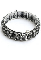 Mominos Fashion Kamal Johar Oxidised Silver Bangles Set
