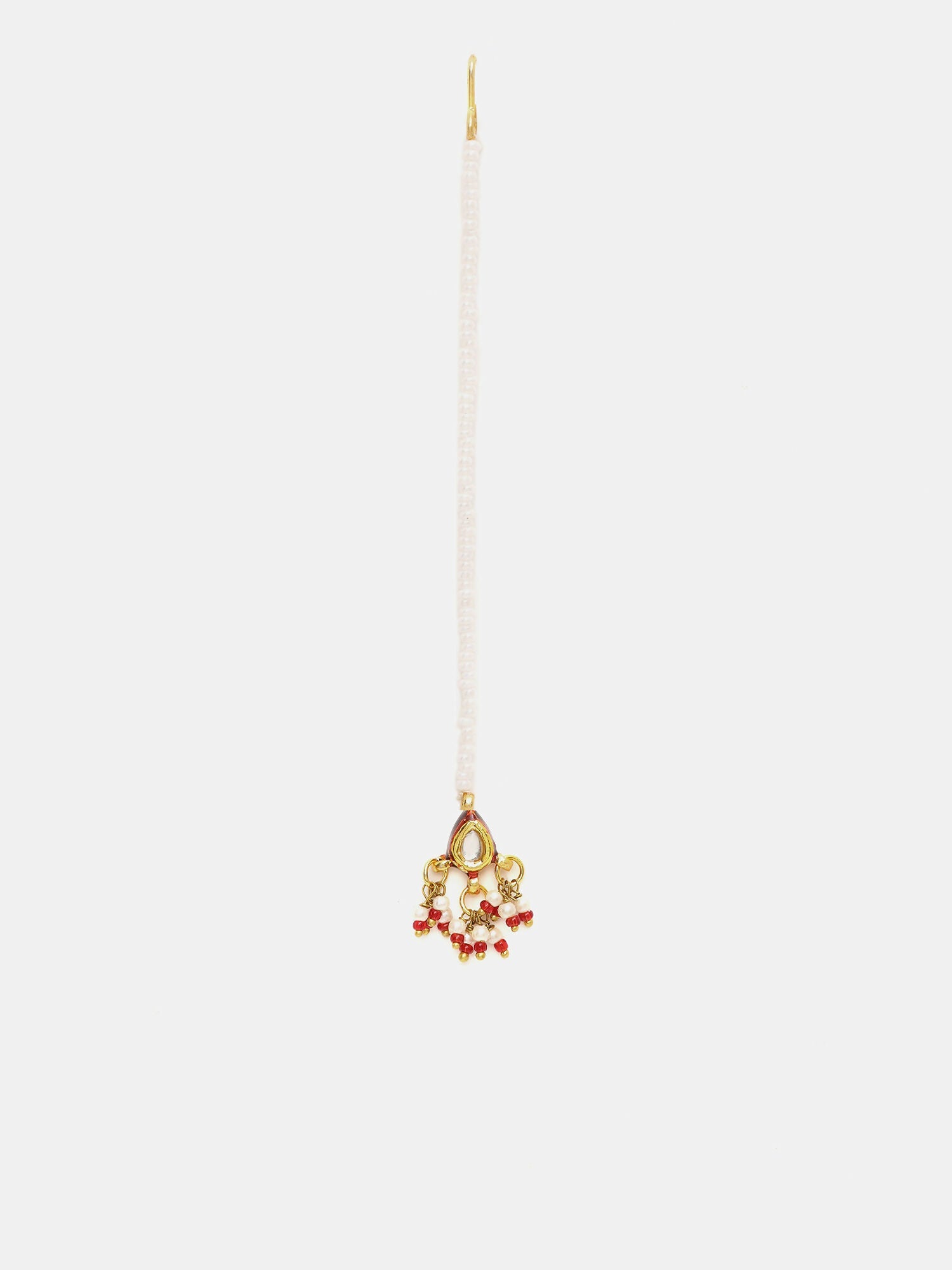 Ruby Raang Gold Kundan Maang Tikka - Distacart