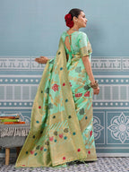 Shree Shyam Fashion Pista Silk Saree - Distacart