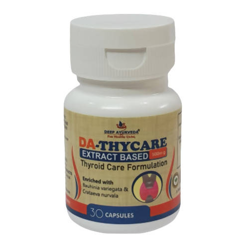 Deep Ayurveda DA-Thycare 500mg Veg Capsules - Distacart
