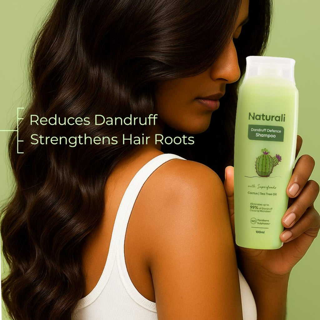 Naturali Dandruff Defence Shampoo With Cactus Extract, Tea Tree Oil & Climbazole