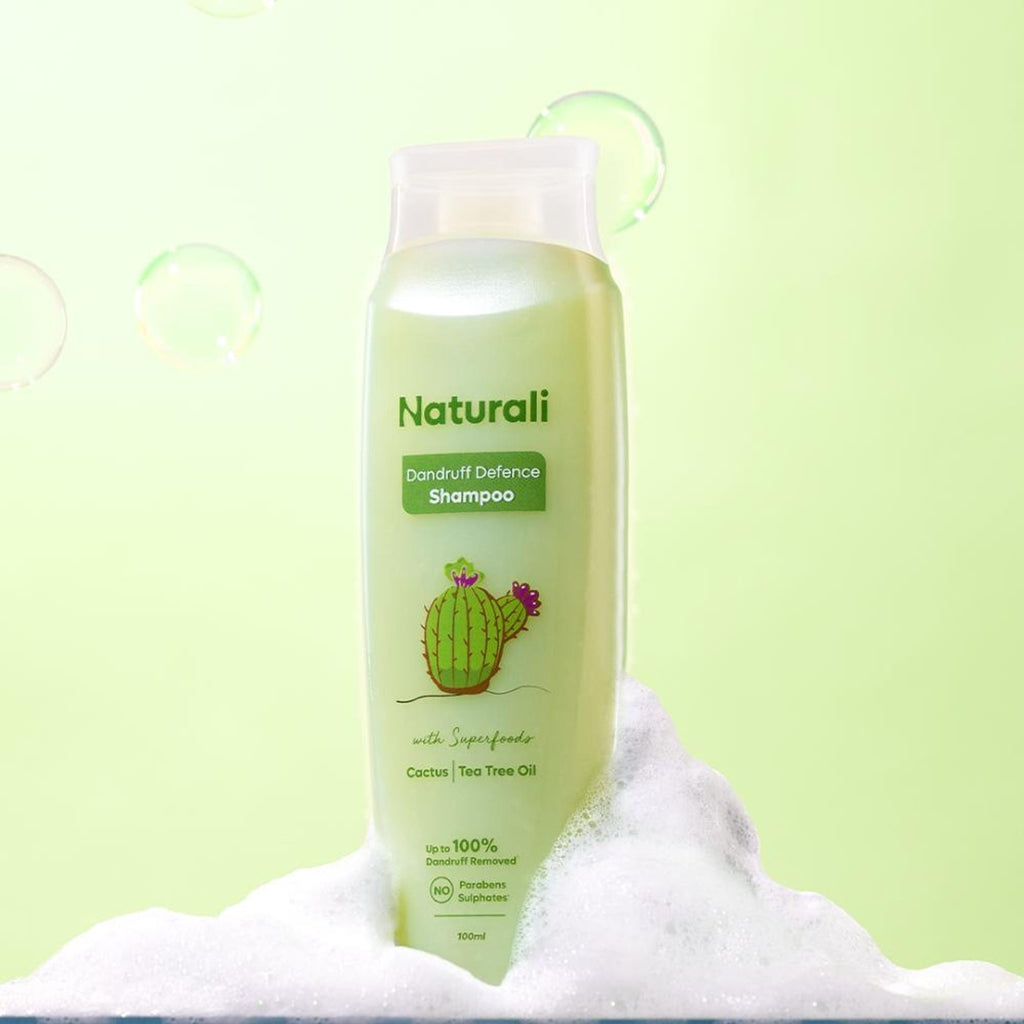 Naturali Dandruff Defence Shampoo With Cactus Extract, Tea Tree Oil & Climbazole