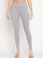 TAG 7 Women Set of 2 Blue & Grey Ankle Length Leggings