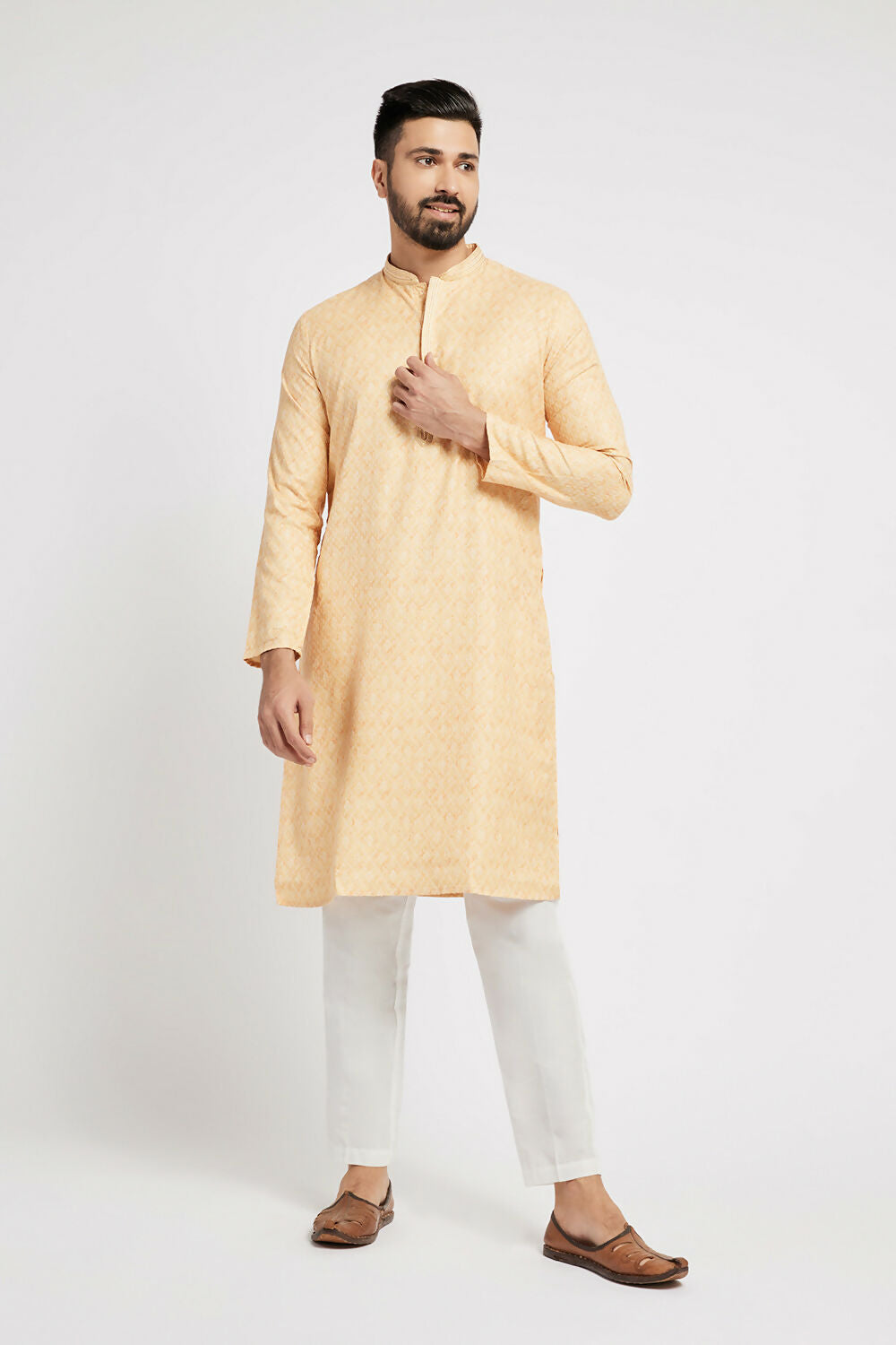 Ethnic India Yellow Men's Kurta