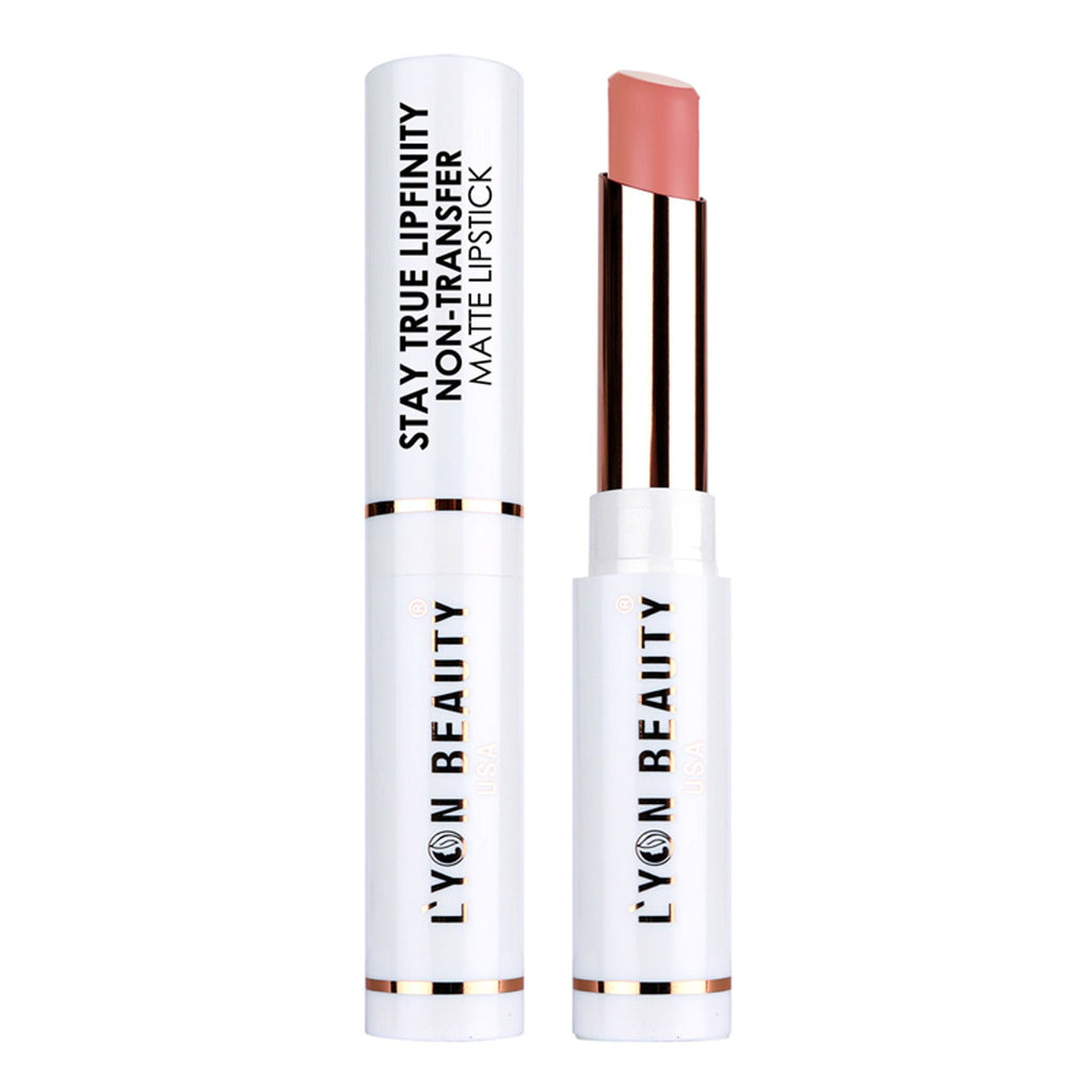 Lyon Beauty Stay True Lipfinity Non Transfer Matte Lipstick - Nude Peach 01