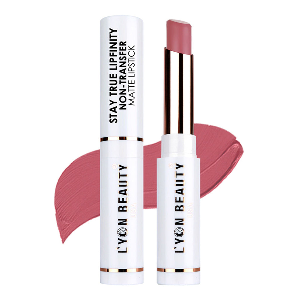 Lyon Beauty Stay True Lipfinity Non Transfer Matte Lipstick - Nude Rose 02