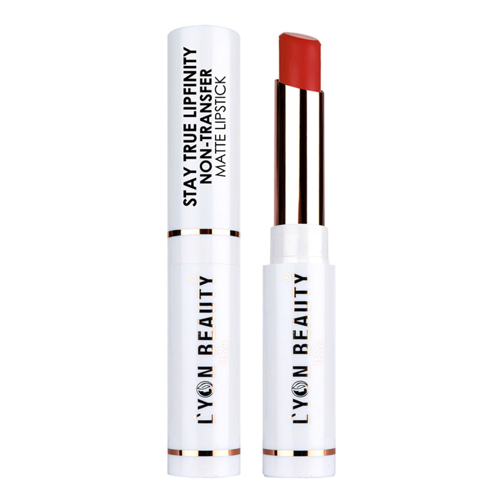Lyon Beauty Stay True Lipfinity Non Transfer Matte Lipstick - Orange Red 06