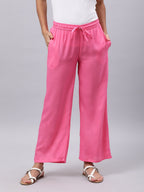 Souchii Women Pink Liva Palazzos - Distacart