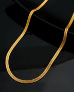 VOJ Men's Gold-Polished Self Designed Snake Chain