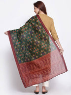 Myshka Women's Latest Multi Cotton Silk Printed Casual Dupatta