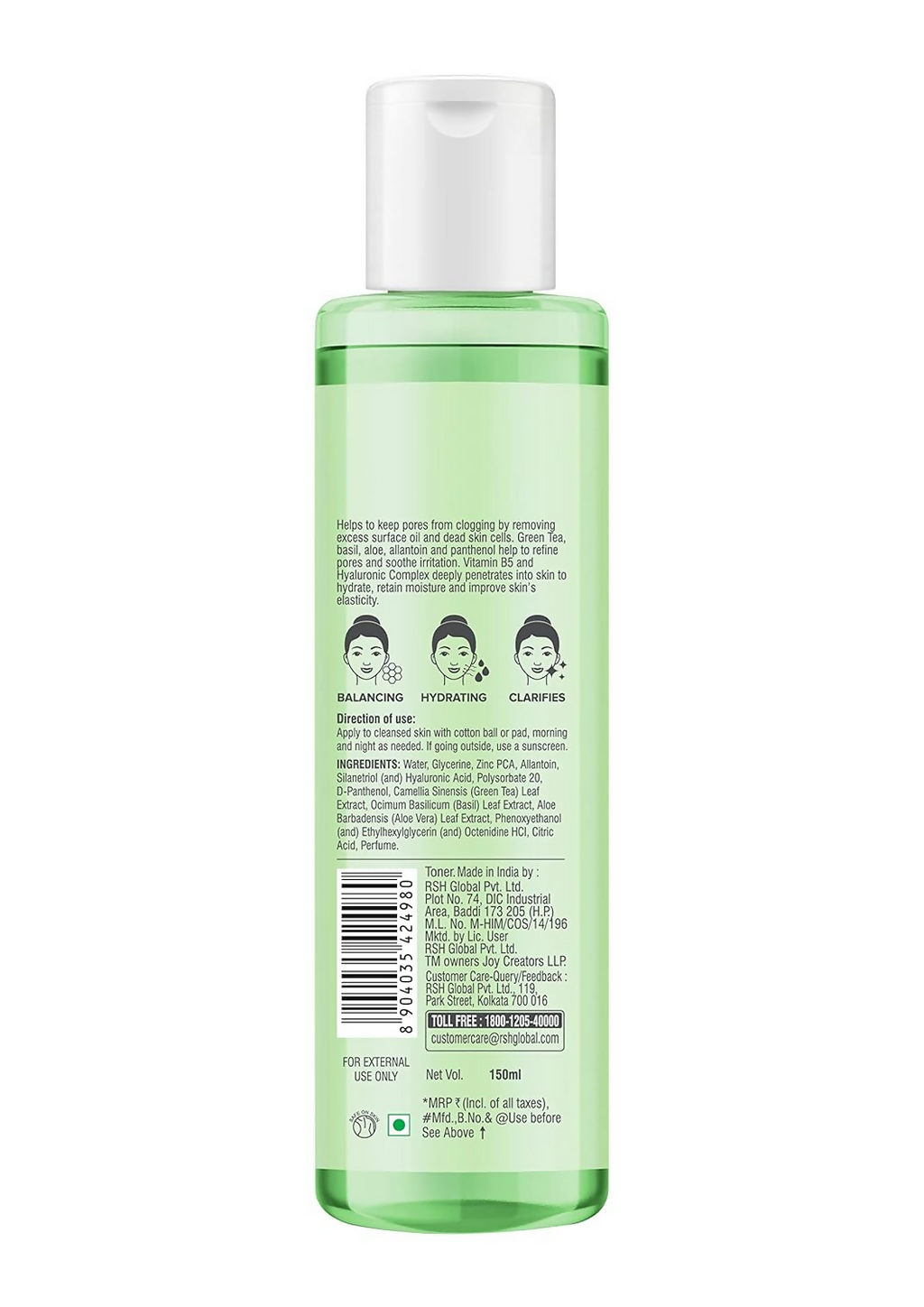Joy Revivify Green Tea Face Toner - Distacart