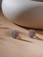 stone stud (Rose gold) - Ruby Raang - Distacart