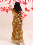 Tikhi Imli Batik Printed Georgette Saree - Distacart